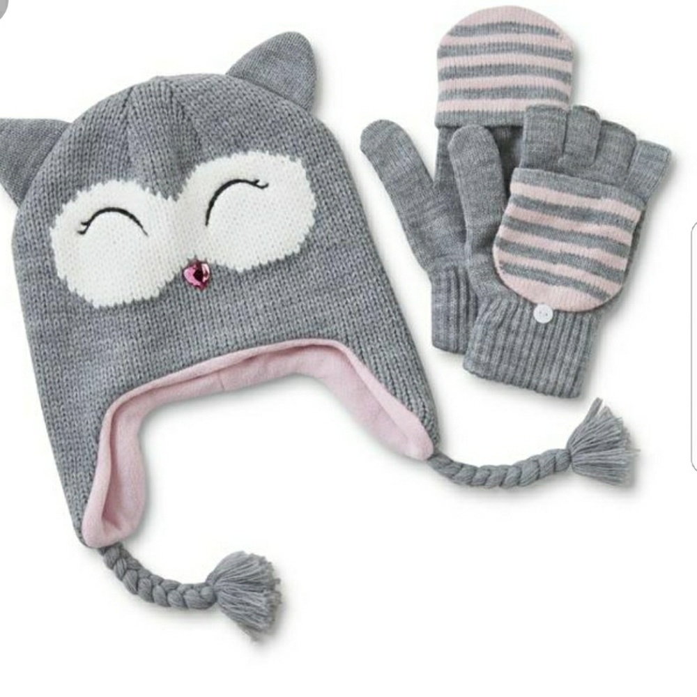 Cat hat and glove set